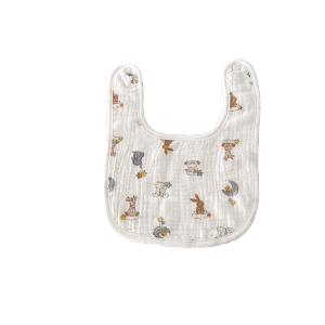 Six-Layer Pure Cotton U-Shaped Saliva Towel Baby Bibs for Feeding Prevent Vomiting Suitable for Newborns And Infants