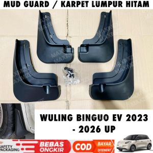 Mud Guard Wuling Binguo Ev 2023 2024 2025 2026 2027 Karpet Lumpur Hitam