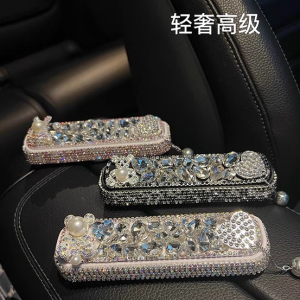 Diamond Embedded Creative Temporary Parking Signboard High-End Feel Move Car Phone Number Card Personalized Water Diamond Move Car for Women