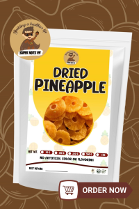 SuperNuts PH Premium Dried Pineapple | Naturally Sweet Tropical Dried Fruit Snack | Soft & Chewy Healthy Snack | 100g 250g 500g 1kg