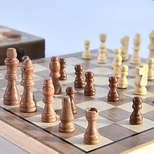 Educational Wooden Magnetic Chess Set Folding Chess Board International Chess Game Teaching Aid For Children