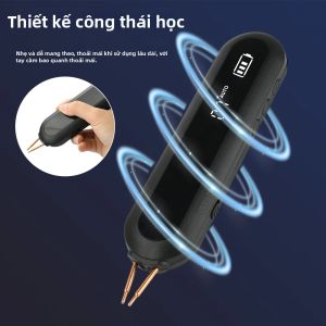 Máy Hàn Điểm Cầm Tay Với 12 Bánh Răng Điều Chỉnh Bộ Dụng Cụ Hàn Mini Cầm Tay DIY Đèn LED 9 Cấp Độ Cho Pin Lithium 18650