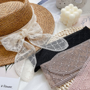 Lightweight Artsy Retro Lace Hair Band Bench Ribbon Belt Decorative Scarf Ins Small Silk Scarf Necklace Scarf for Women