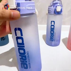 New 800ml Sports Water Bottles with Scale Gradient Color Portable Tumbler Leak-Proof BPA Free Easy To Open and Carry