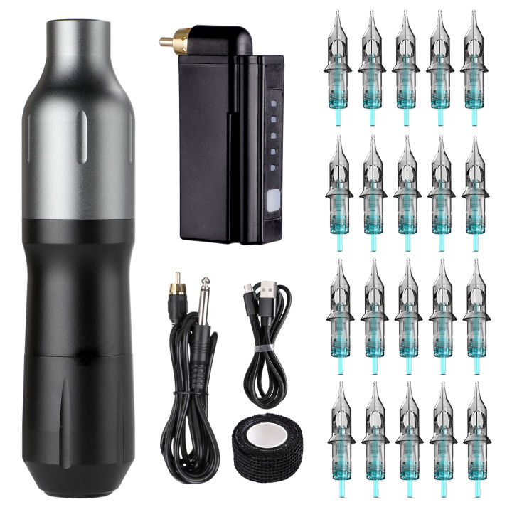 STIGMA Wireless Tattoo Kit Rotary Pen Complete Tattoo Set With Wireless ...