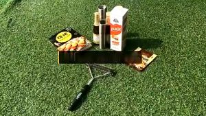 Cây cọ thép chà rửa vệ sinh vỉ nướng BBQ có tay cầm nhựa PP cao cấp chống bỏng