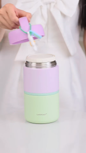 (SIÊU PHẨM 2025) Hộp Cơm Giữ Nhiệt inox LocknLock LHC8055VOL New Tower Vacuum Lunch Box - Màu Tím - Hàng Chính Hãng