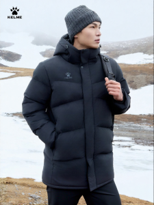 Kelme | Warm Mid-long Hooded Casual Sportswear Jacket