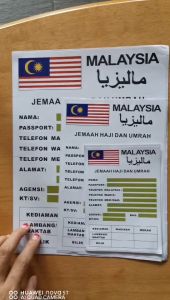 KL Stock Sticker Beg Besar Bagasi Haji Umrah Saiz A4/A5/A6