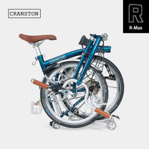 CRANSTON | Electric Blue Folding Vintage Light Portable 9-Speed Bicycle 20 Inch