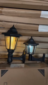 Vintage Solar Led Wall Garden Hexagon Light Lamp Lampu Solar Dinding Lampu Solar Cucuk Tanah