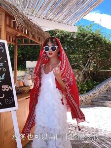 Khăn Choàng Boho Đi Biển Khăn Quàng Cổ Họa Tiết Thổ Cẩm Mỏng Nhẹ (Nhiều Mẫu)