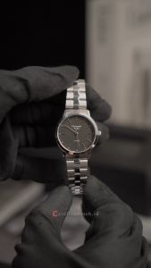 Jam Tangan Wanita Christophe Arden CA 1002 LHBSSBA Black Dial Silver Stainless Steel Strap