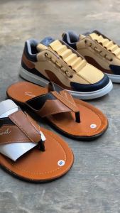 SEPATU SNEAKERS PRIA WANITA KASUAL FASHION SPORT RUNNING BUY 1 GET 1 SANDAL KULIT