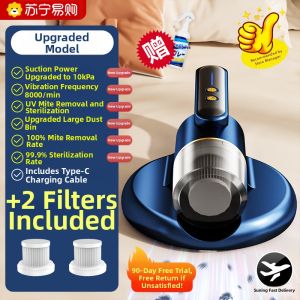 Wireless High-Airy Uv Sterilizer Cat Hair Removal Dustmop Handheld Machine Uv Kill Mite Tool Home Bed Vacuum Cleaner 2298