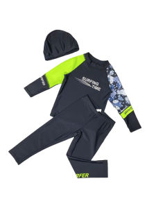Sun Protection Long Sleeve Pants Set Childrens Swimwear