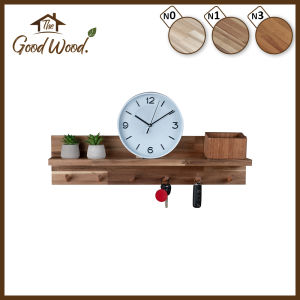 มีชั้นไม้ติดผนังตัว T ชั้นวางของ ทำจากไม้ACACIA ที่มีชั้นวางต้นไม้ 100% และมีหลายแบบหลายขนาด