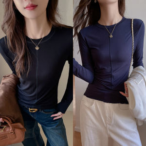 MiiOW | Áo thun dài tay cổ tròn nữ MiiOW Cat Person Hàn Quốc đa năng mặc trong và ngoài chống tĩnh điện thời trang thu đông