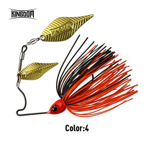 Kingdom | Kingdom Titanium Spinnerbait 5g 7g 10g 14g Colorful Skirt Double Willow Blade Bass Jig Freshwater Saltwater For Bass Fishing
