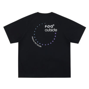 FPA | Outdoor COOLMAX Couple Polka Dot Text Printed Short Sleeve Summer Tshirt
