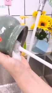 KAMJE Sikat Pembersih Botol Dot Susu Bayi Gelas Gagang Panjang 3in1 Silikon Multifungsi