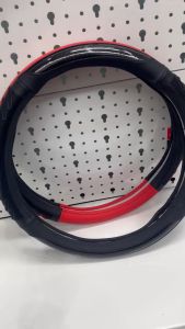 Bọc Vô Lăng Luxury Car Vân Carbon Phối Da Nhiều Màu Size 38cm Cho Xe Con Và Xe Tải - L25