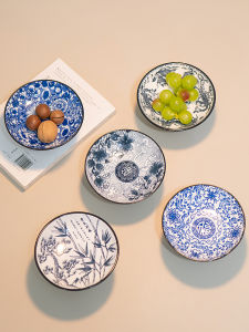 Đĩa Đựng Trái Cây Bằng Gốm Có Chân Cao Họa Tiết Hoa Cúc Trung Quốc Đĩa Đựng Trà Và Bánh Mì Đĩa Đựng Đồ Ăn Nhẹ Cho Phòng Khách Đồ Dùng Gia Đình Thủ Công