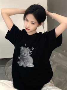 XINDADANG | New American Stylish Cartoon Print Loose T-Shirt