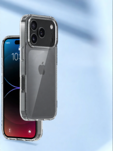RISEOUS | Transparent Drop-Resistant Silicone & Acrylic Matte Case for iPhone 17 Pro Max