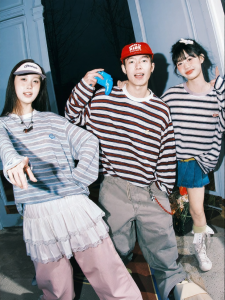 lemanism | Sun Protection Striped Summer T-Shirt