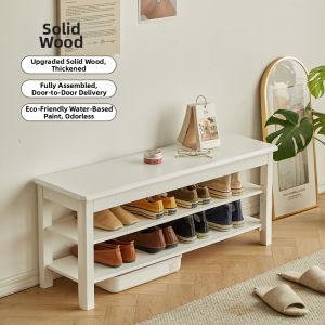 Shoe Cabinet Bench with Storage Layers