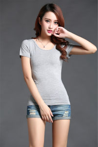 Loose Short Sleeve Womens T-shirt Modal Yoga Top Braless One-Piece Summer Casual Wear Comfortable Breathable Solid Color