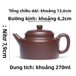 CANGHUTIANXIA | Bình Trà Thổ Cẩm Cổ Điển Làm Bằng Tay để Sử Dụng Tại Nhà