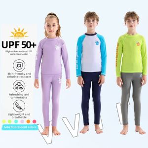 VVIR EER | Anti-Chlorine Bright Color Childrens Swimwear Long Sleeves and Pants