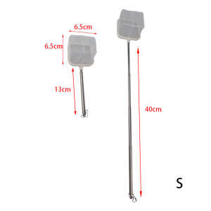 Stainless Steel Telescopic 3D Fish Net Fine Mesh Aquarium Fish Tank Fishing Net For Tropical Ornamental Fish Shrimp Tools