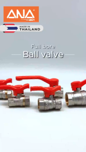 ANA Full Bore Valve Gear Handle Brass Ball Valve Water Pipe Fitting Water Valve Paip Air Injap Bola Injap Sudut 1 inch