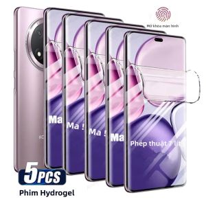 Bộ 5 Miếng Dán Bảo Vệ Màn Hình Hydrogel Cho Honor Magic 7/6/5/4 Lite Pro-Không Kính Chống Trầy Xước Chống Vỡ Mềm Cho X9C/X9B/X9A/X8B/X8A/X7B/X7A