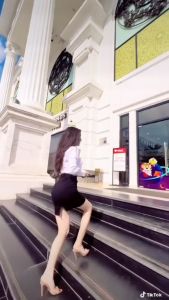 Chân Váy bút chì lưng thun Xẻ tà sau Vải umi Hàn Cao cấp dài 50cm