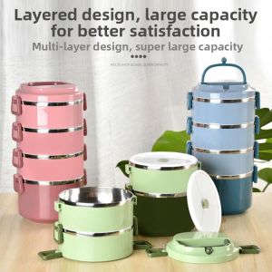 Insulated Leak-Proof Round Bento Box