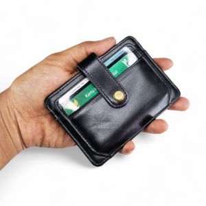 Dompet Kartu Pria Wanita 100% Kulit Pull up Premium Tipis Terbaru