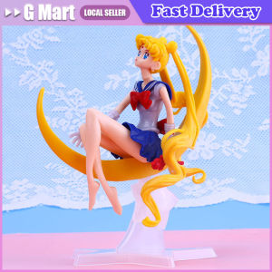 Cartoon Anime Sailor Moon Figures Birthday Cake Decorations Beautiful Girl Doll PVC Action Hobbies Toys Room Ornament Kids Gift