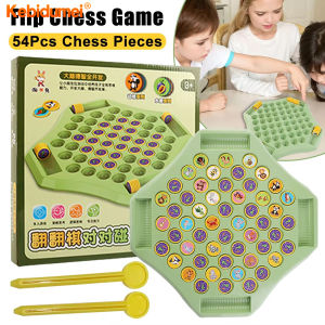 Kebidumei เกมวางแผนเกมกระดานสำหรับเด็กและผู้ใหญ่เกมหมากรุกเกมปาร์ตี้ครอบครัวที่สนุกสนานเกมลูกเต๋าสำหรับครอบครัวกลยุทธ์การดวลสัตว์ที่ยอดเยี่ยมหมากรุกสลับ