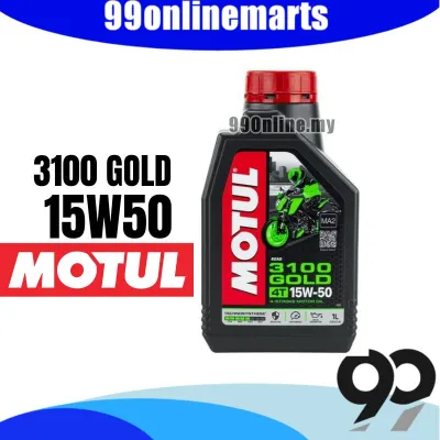 XRacing MOTUL ENGINE OIL ORIGINAL 4T 3100 10W40 15W50 1L MINYAL HITAM