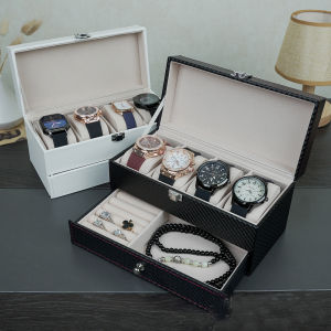 Classic casual home multi-functional watch and accessory storage and organization box ladies accessory storage box