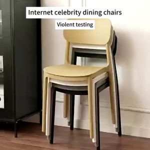 Nordic Horn Chair Plastic Chair Cafe Chair Dining chair study chair kerusi cafe kerusi kedai makan