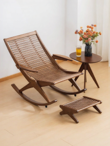 MEIZHULIJIA | Lounge & Relaxing Bamboo Recliner Rocking Chair