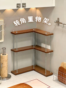 ชั้นวางของมุมครัว ชั้นวางเครื่องปรุงรสในบ้าน ติดผนัง มุม ตู้เก็บเครื่องปรุงรส น้ำส้มสายชู น้ำมนต์ วิธีจัดเก็บหลายชั้น