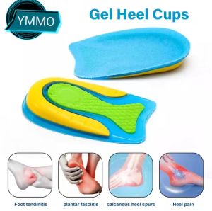 1 Pair of Silicone Insoles Mens Womens Comfort Heel Cups Heel Cushions Heel Cups Silicone Cushions For Plantar Fasciitis Pain Relief Heel Spurs Cushion Liner Footbeds