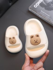 Adorable Cartoon Bear Slippers for Kids Home Indoor Outdoor Anti-Slip Odor-Resistant Soft Bottom Shoes Boys Girls Toddler Shoes