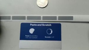 1000Pcs Silver self-Adhesive Scratch Off Label Scratch Cards Games Cards Tickets 0.23x0.86inch